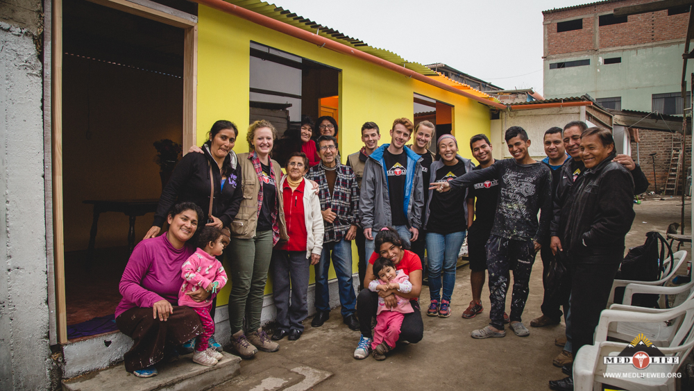 students and local people working together